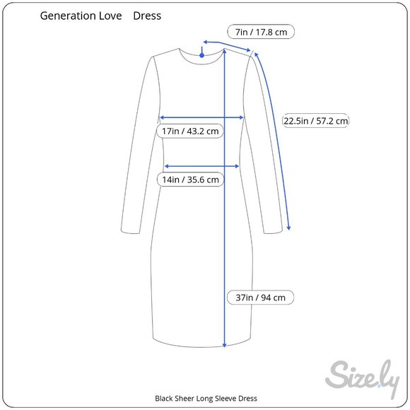 NWOT GENERATION LOVE Black Chiffon Ruffle Long Sleeve Mini Dress w/ Pockets - Picture 16 of 16